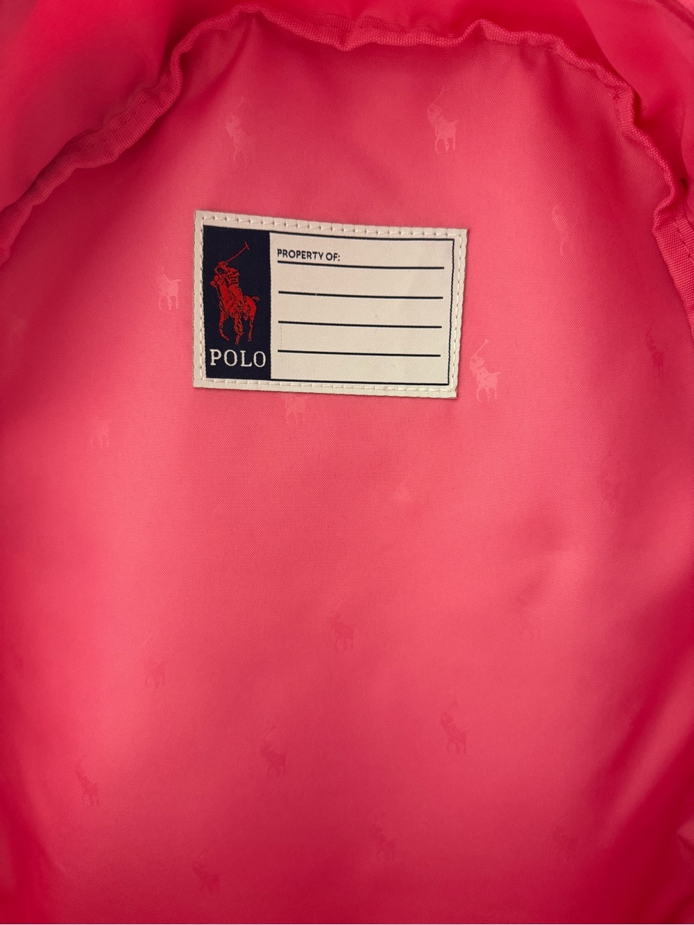 NWT Polo Ralph Lauren Pink Polo Bear Backpack - Picture 9 of 15